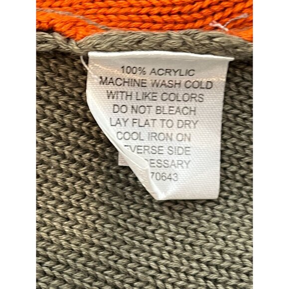 Jessica Simpson Colorblock Knit Sweater Dress Green Orange Size Small - Picture 9 of 14